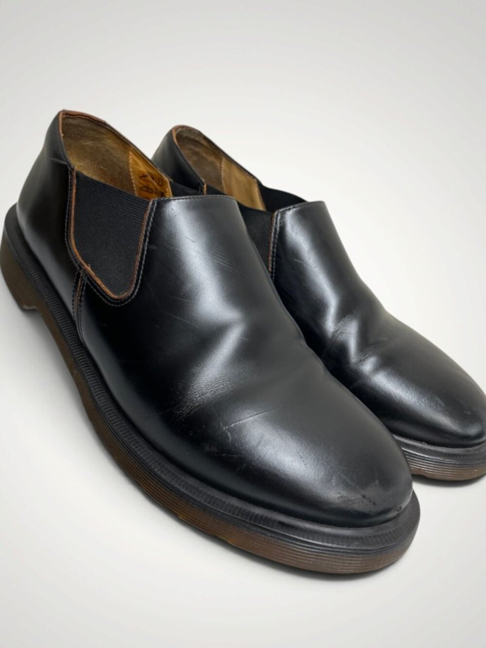 Dr Martens Louis Slip On Leather Loafer Shoes Black Men’s US 10 Women's 11